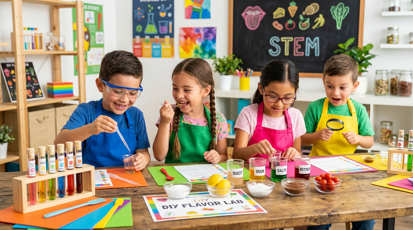 DIY Flavor Labs for Kids - Learn about the 5 tastes (STEM)